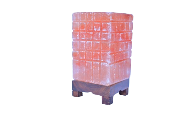 Square Shape  Crystal Salt Lamp