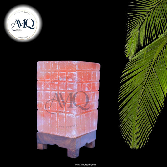 Square Shape  Crystal Salt Lamp