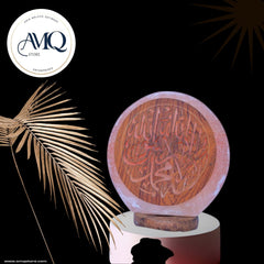 Pink Salt Lamp with Marble Base